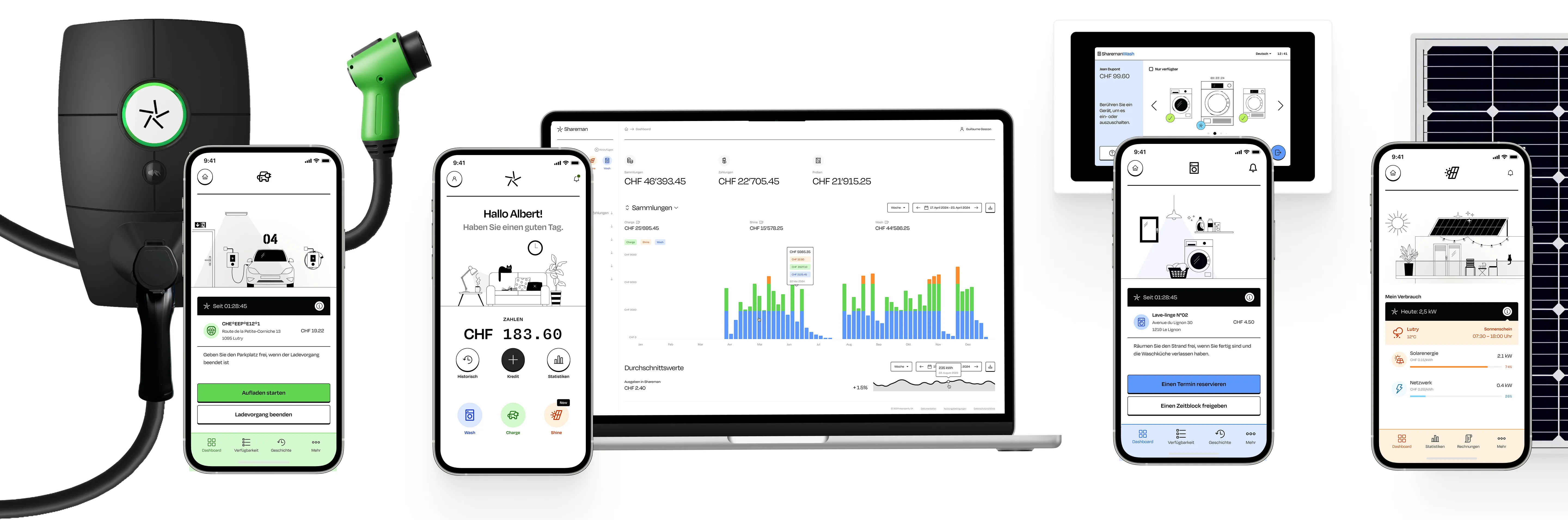 mehrere Shareman-Geräte