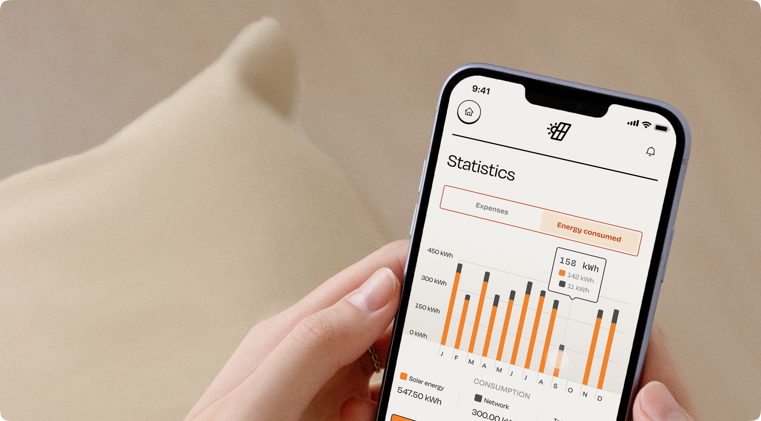 Shine application on iphone with hands