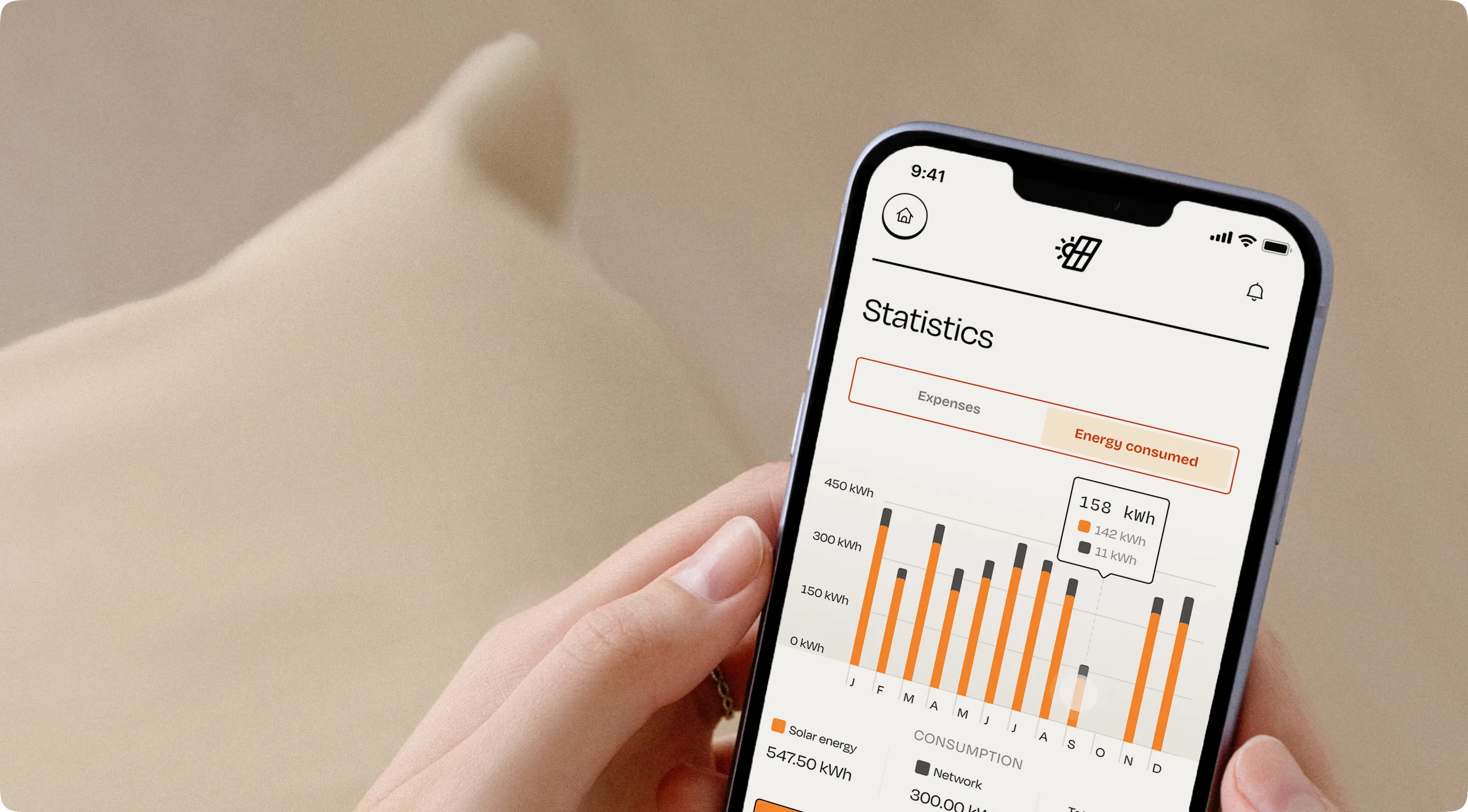 Shine application on iphone with hands