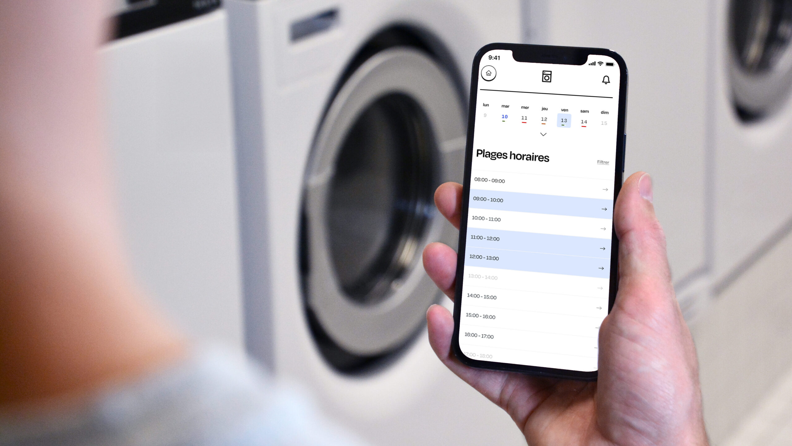 L'Application mobile de SharemanWash, la solution de gestion de buanderie collective